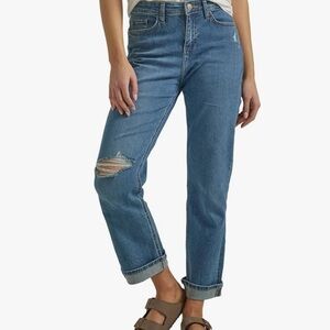 Lee Women's Boyfriend Jeans - Blue